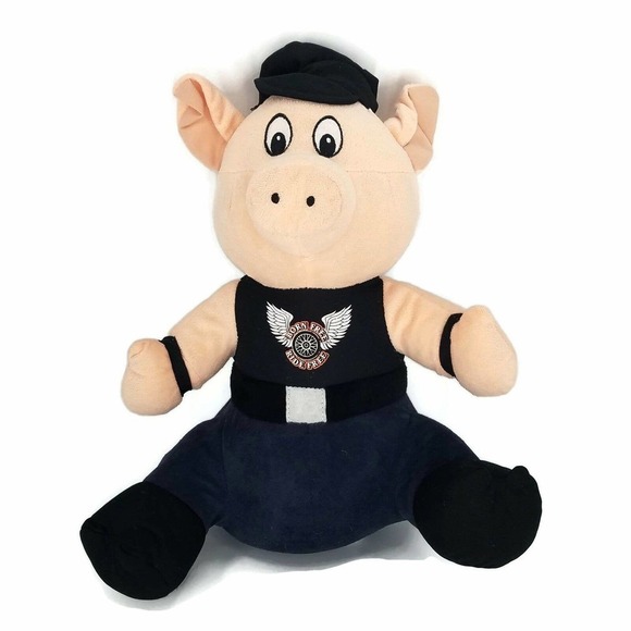 National Entertainment Network Born Free Ride Free Plush Pig w/ Hat Jumpsuit 14" - Picture 1 of 8